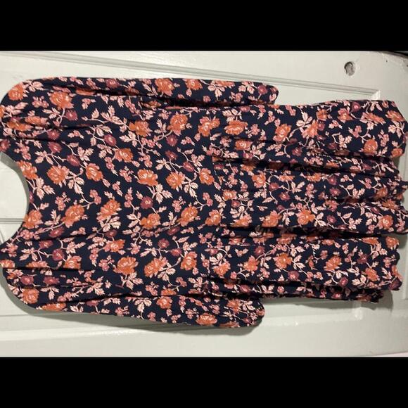 West of Melrose Boho Flowy Blouse  Tiered with buttons Large - Picture 10 of 11